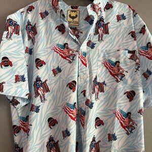 RSVLTS Men's Patriotic Randy savage Graphic Shirt